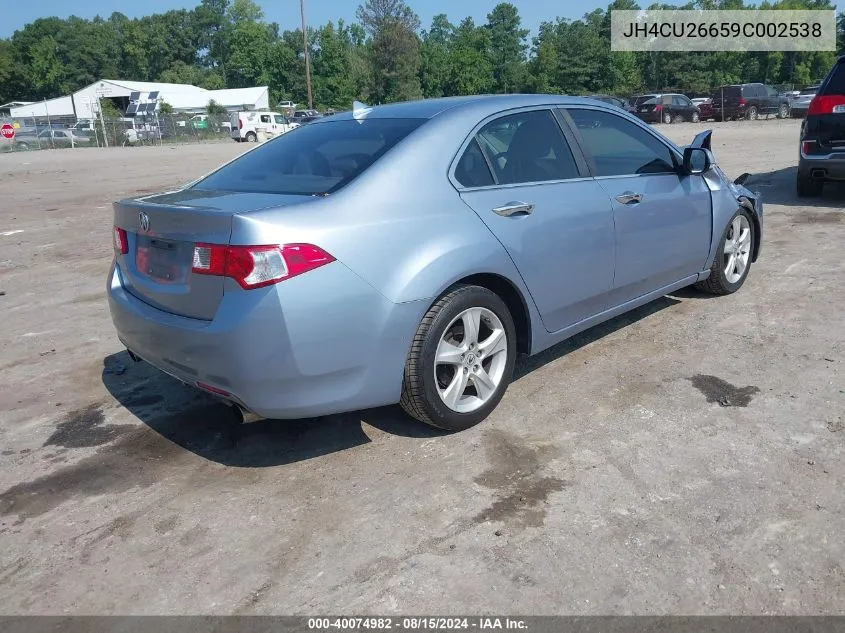 2009 Acura Tsx VIN: JH4CU26659C002538 Lot: 40074982