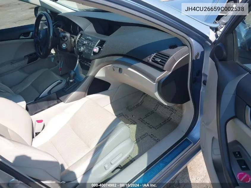 2009 Acura Tsx VIN: JH4CU26659C002538 Lot: 40074982