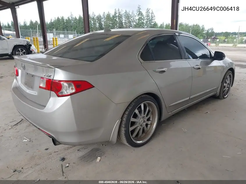 2009 Acura Tsx VIN: JH4CU26649C006418 Lot: 45462639