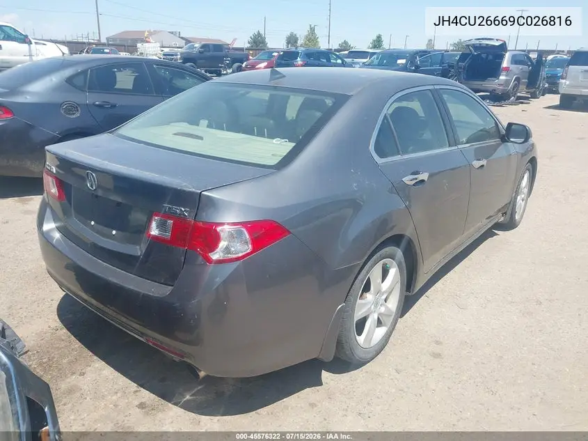 2009 Acura Tsx VIN: JH4CU26669C026816 Lot: 45576322