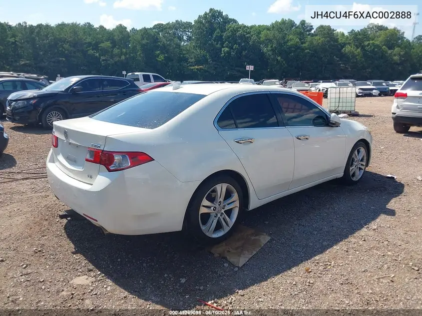 2010 Acura Tsx 3.5 VIN: JH4CU4F6XAC002888 Lot: 45269098