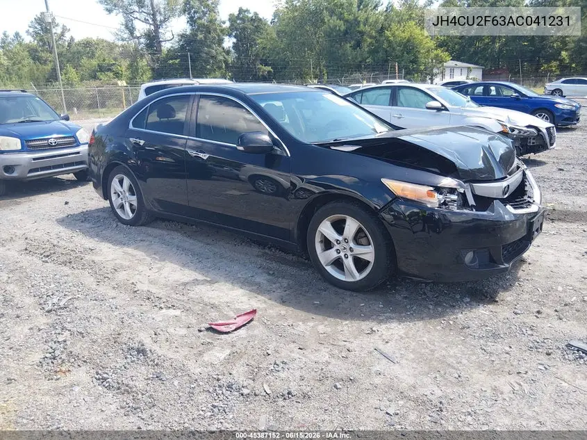 2010 Acura Tsx 2.4 VIN: JH4CU2F63AC041231 Lot: 45387152
