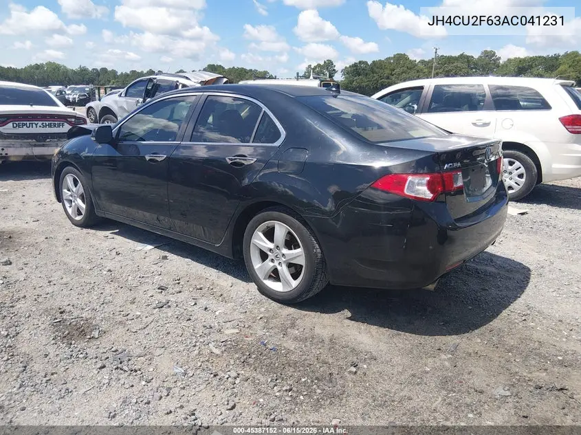 2010 Acura Tsx 2.4 VIN: JH4CU2F63AC041231 Lot: 45387152