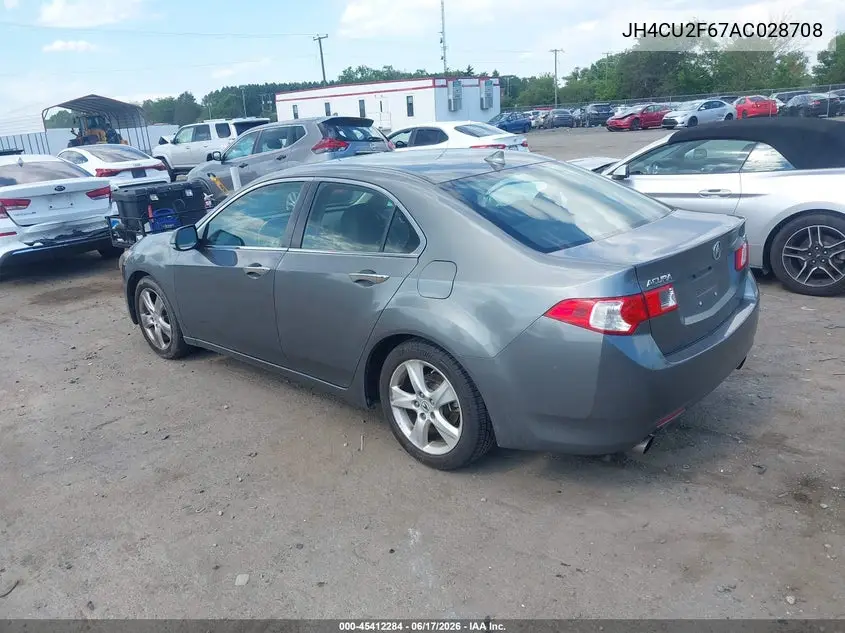 2010 Acura Tsx 2.4 VIN: JH4CU2F67AC028708 Lot: 45412284