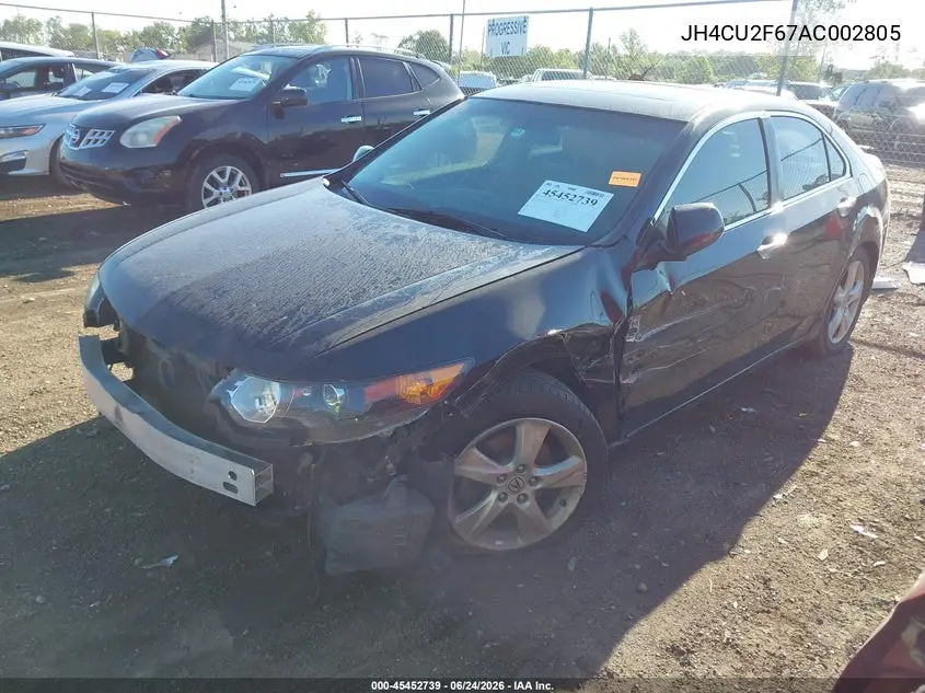 2010 Acura Tsx 2.4 VIN: JH4CU2F67AC002805 Lot: 45452739