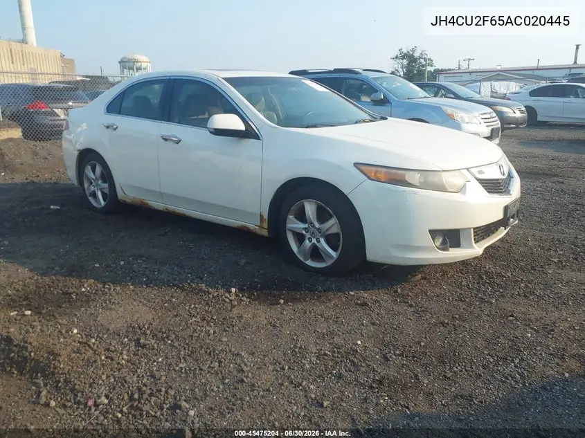 2010 Acura Tsx 2.4 VIN: JH4CU2F65AC020445 Lot: 45475204