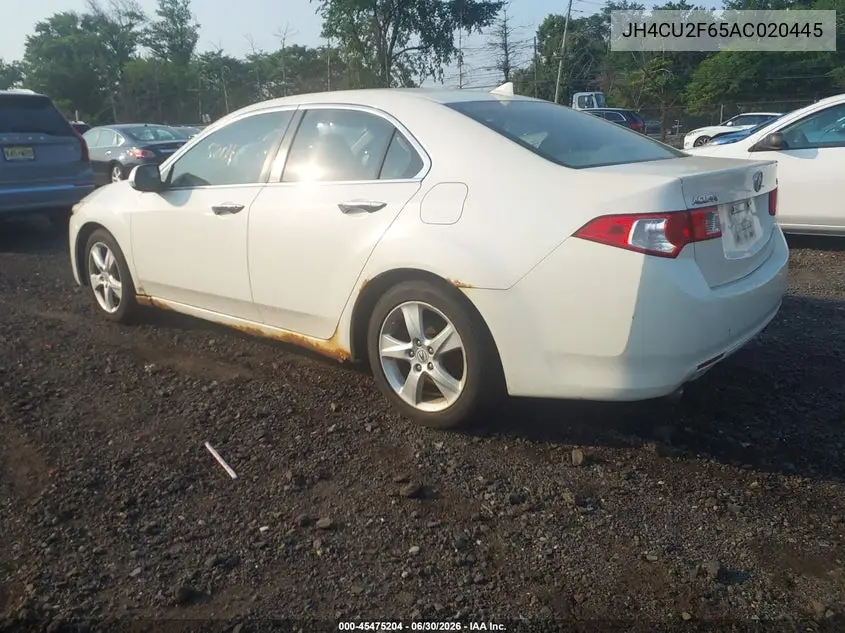 2010 Acura Tsx 2.4 VIN: JH4CU2F65AC020445 Lot: 45475204