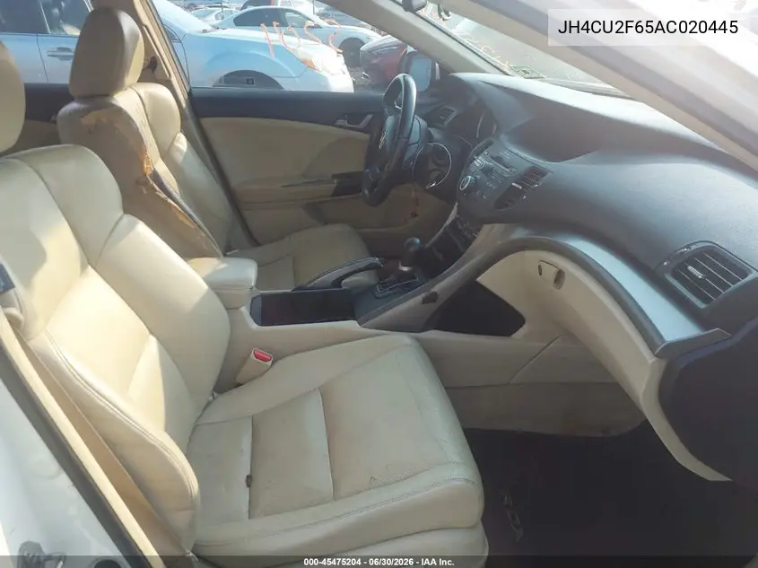 2010 Acura Tsx 2.4 VIN: JH4CU2F65AC020445 Lot: 45475204