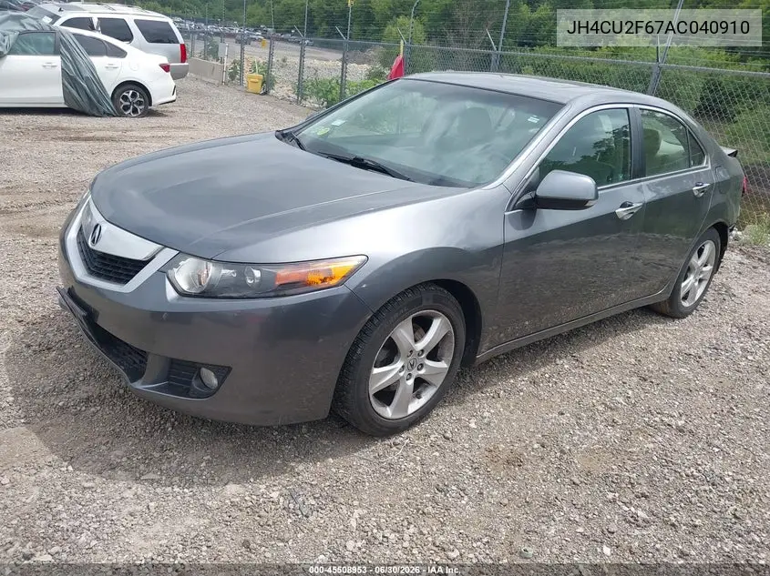 2010 Acura Tsx 2.4 VIN: JH4CU2F67AC040910 Lot: 45508953