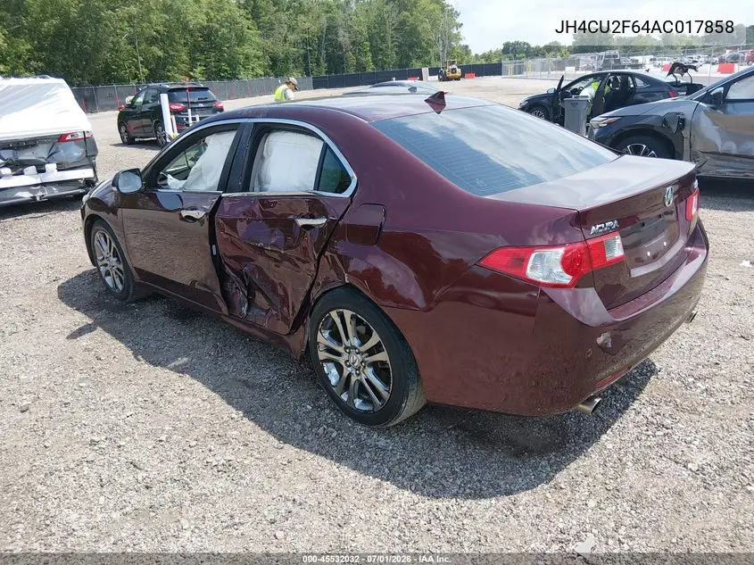 2010 Acura Tsx 2.4 VIN: JH4CU2F64AC017858 Lot: 45532032