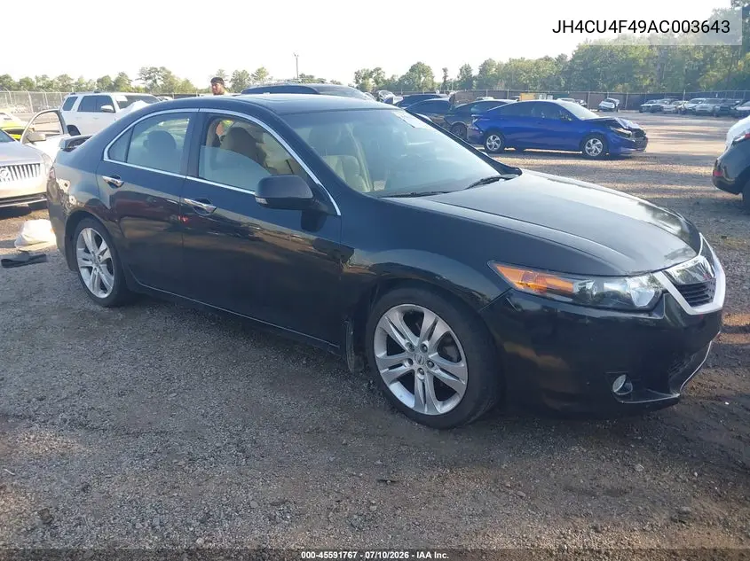 2010 Acura Tsx 3.5 VIN: JH4CU4F49AC003643 Lot: 45591767