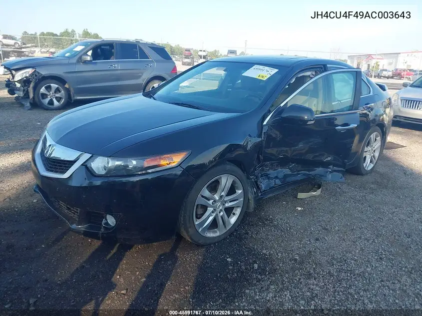 2010 Acura Tsx 3.5 VIN: JH4CU4F49AC003643 Lot: 45591767