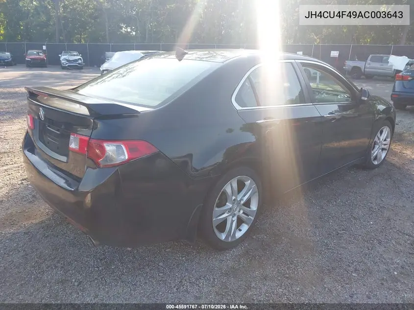2010 Acura Tsx 3.5 VIN: JH4CU4F49AC003643 Lot: 45591767