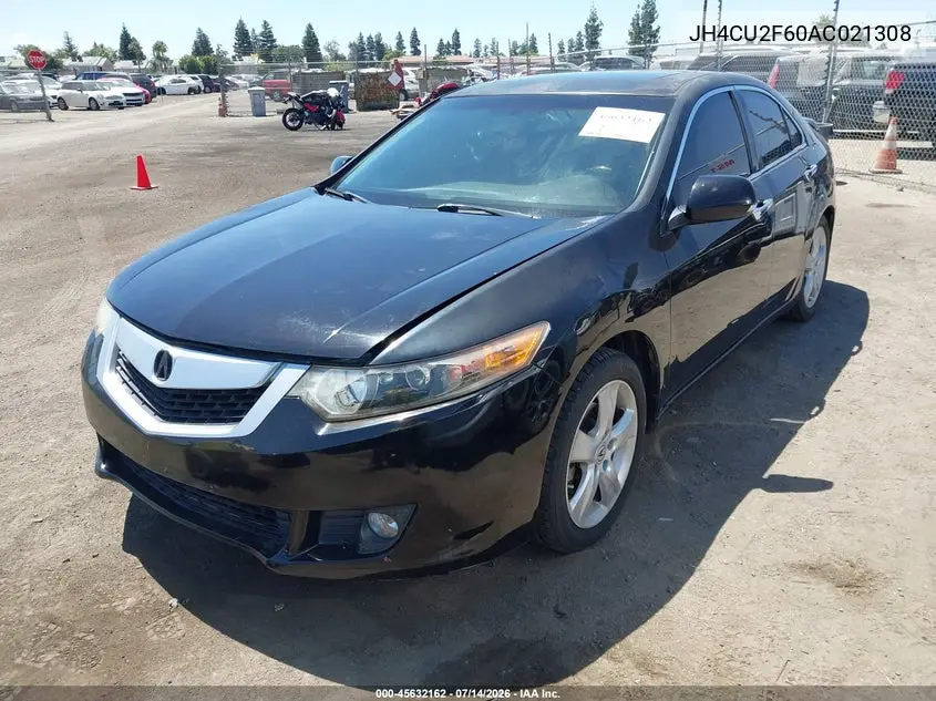 2010 Acura Tsx 2.4 VIN: JH4CU2F60AC021308 Lot: 45632162