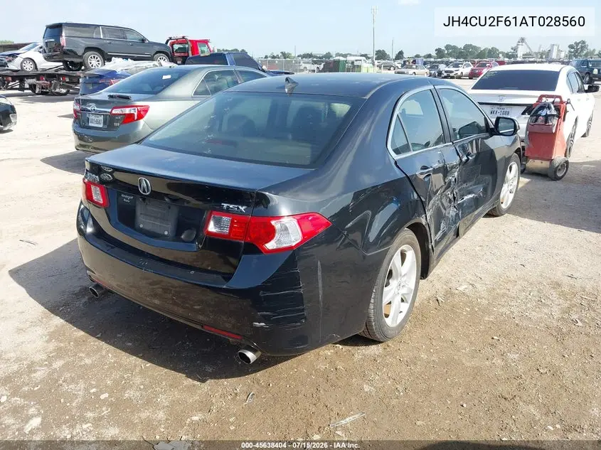 2010 Acura Tsx 2.4 VIN: JH4CU2F61AT028560 Lot: 45638404