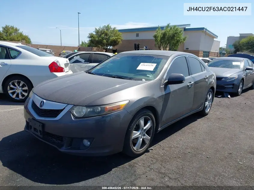 2010 Acura Tsx 2.4 VIN: JH4CU2F63AC021447 Lot: 45645226