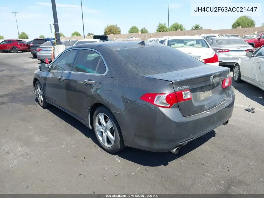 2010 Acura Tsx 2.4 VIN: JH4CU2F63AC021447 Lot: 45645226