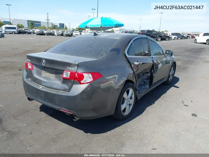 2010 Acura Tsx 2.4 VIN: JH4CU2F63AC021447 Lot: 45645226
