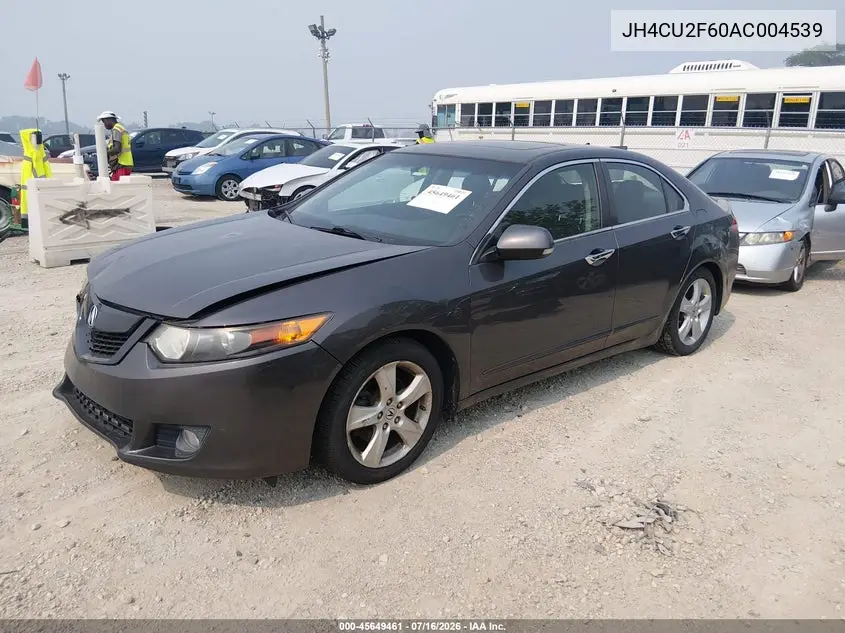 2010 Acura Tsx 2.4 VIN: JH4CU2F60AC004539 Lot: 45649461
