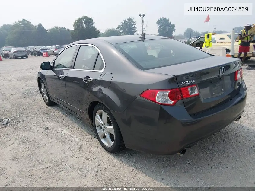 2010 Acura Tsx 2.4 VIN: JH4CU2F60AC004539 Lot: 45649461