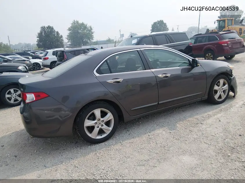 2010 Acura Tsx 2.4 VIN: JH4CU2F60AC004539 Lot: 45649461