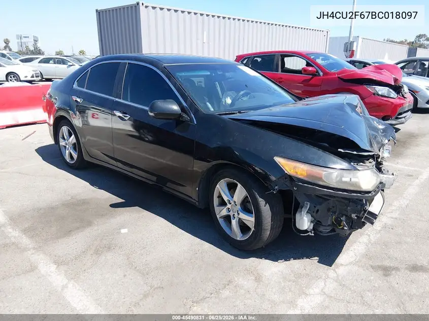2011 Acura Tsx 2.4 VIN: JH4CU2F67BC018097 Lot: 45490831
