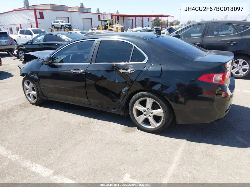 2011 Acura Tsx 2.4 VIN: JH4CU2F67BC018097 Lot: 45490831