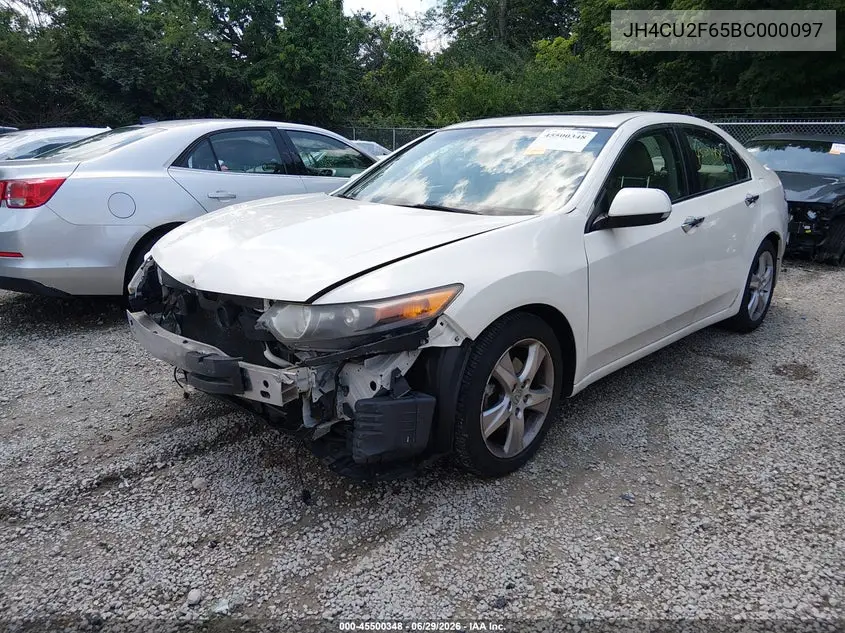 2011 Acura Tsx 2.4 VIN: JH4CU2F65BC000097 Lot: 45500348