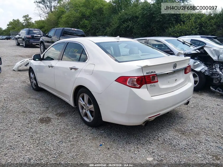 2011 Acura Tsx 2.4 VIN: JH4CU2F65BC000097 Lot: 45500348