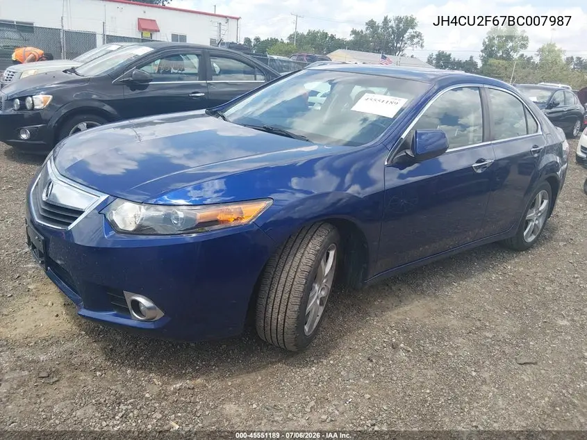 2011 Acura Tsx 2.4 VIN: JH4CU2F67BC007987 Lot: 45551189