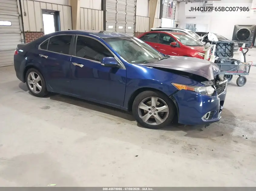 2011 Acura Tsx 2.4 VIN: JH4CU2F65BC007986 Lot: 45578066