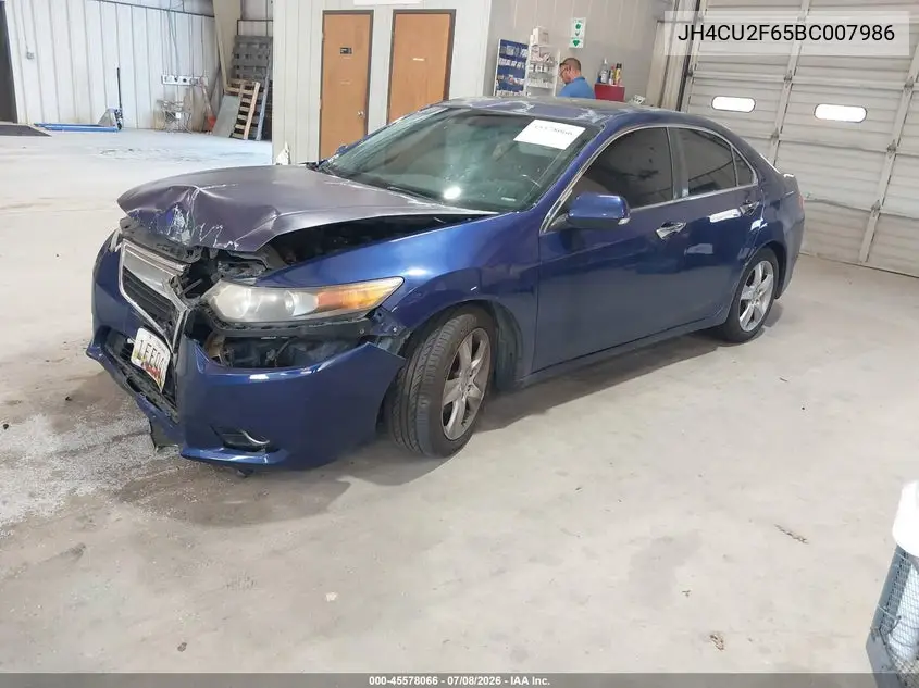 2011 Acura Tsx 2.4 VIN: JH4CU2F65BC007986 Lot: 45578066