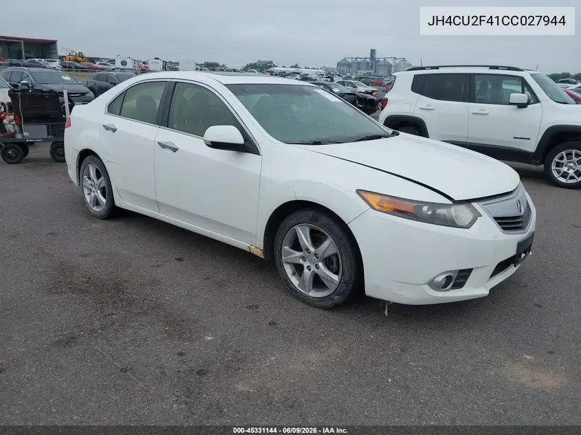 2012 Acura Tsx 2.4 VIN: JH4CU2F41CC027944 Lot: 45331144