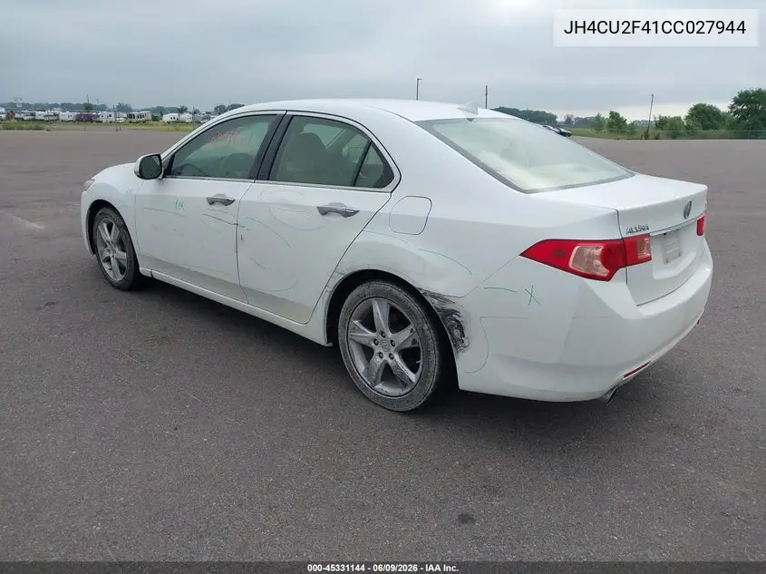 2012 Acura Tsx 2.4 VIN: JH4CU2F41CC027944 Lot: 45331144