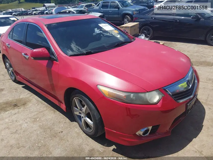 2012 Acura Tsx 2.4 VIN: JH4CU2F85CC001558 Lot: 45424550