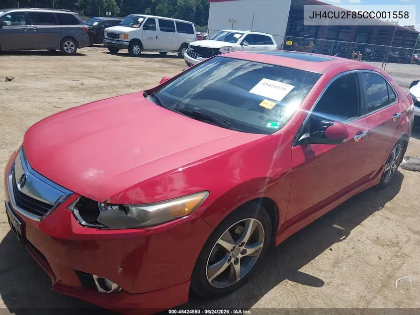 2012 Acura Tsx 2.4 VIN: JH4CU2F85CC001558 Lot: 45424550