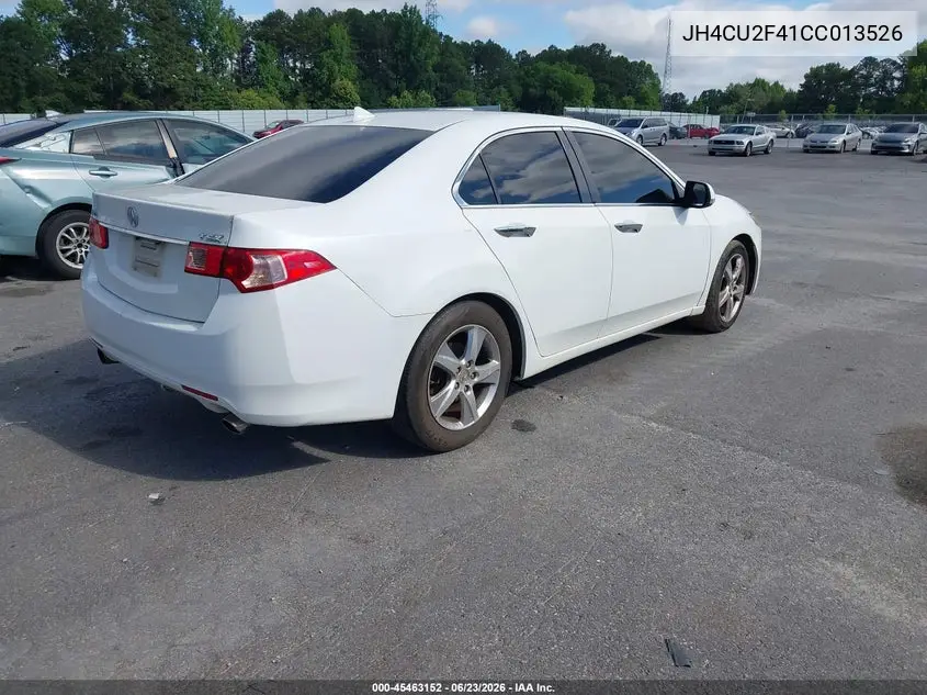 2012 Acura Tsx 2.4 VIN: JH4CU2F41CC013526 Lot: 45463152
