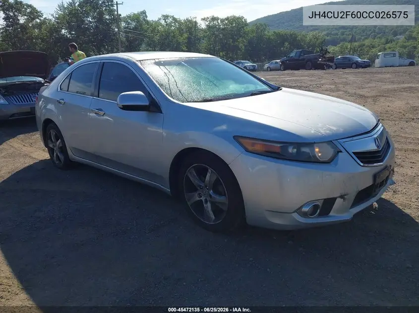 2012 Acura Tsx 2.4 VIN: JH4CU2F60CC026575 Lot: 45472135
