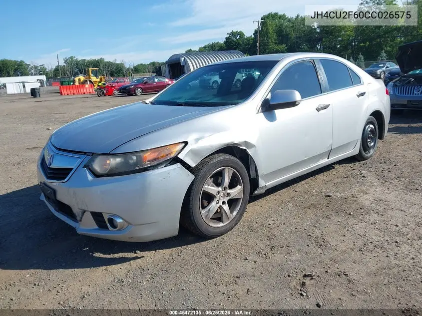 2012 Acura Tsx 2.4 VIN: JH4CU2F60CC026575 Lot: 45472135