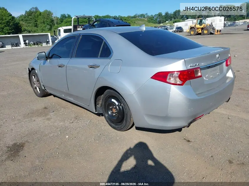 2012 Acura Tsx 2.4 VIN: JH4CU2F60CC026575 Lot: 45472135