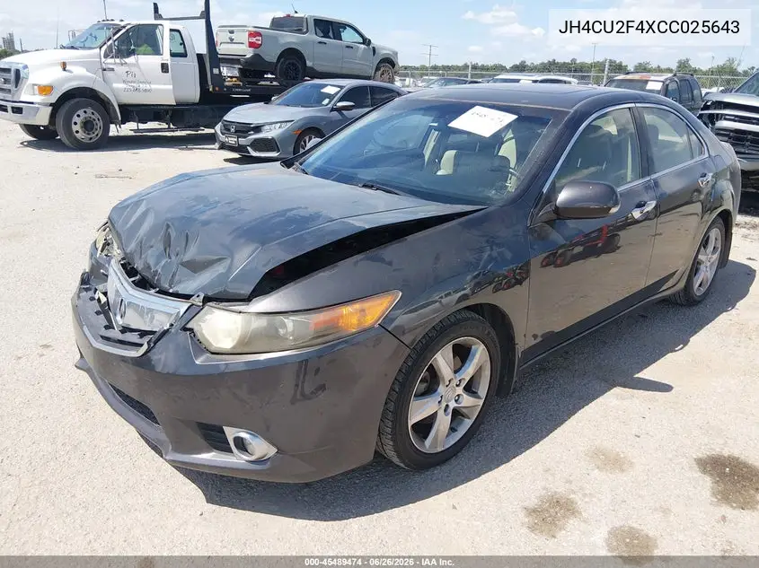 2012 Acura Tsx 2.4 VIN: JH4CU2F4XCC025643 Lot: 45489474