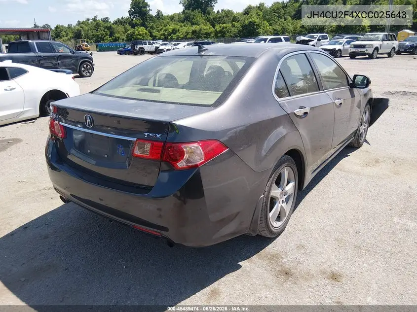 2012 Acura Tsx 2.4 VIN: JH4CU2F4XCC025643 Lot: 45489474
