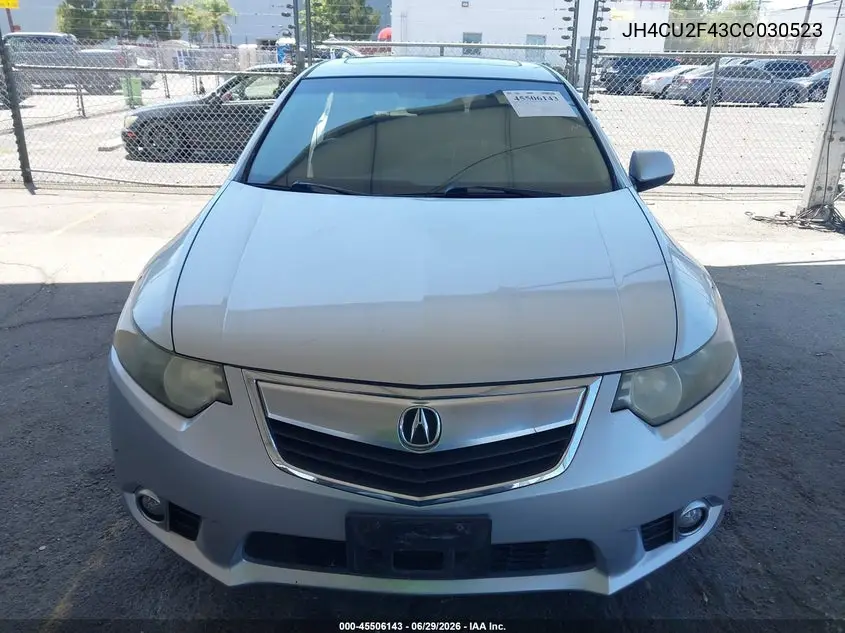 2012 Acura Tsx 2.4 VIN: JH4CU2F43CC030523 Lot: 45506143
