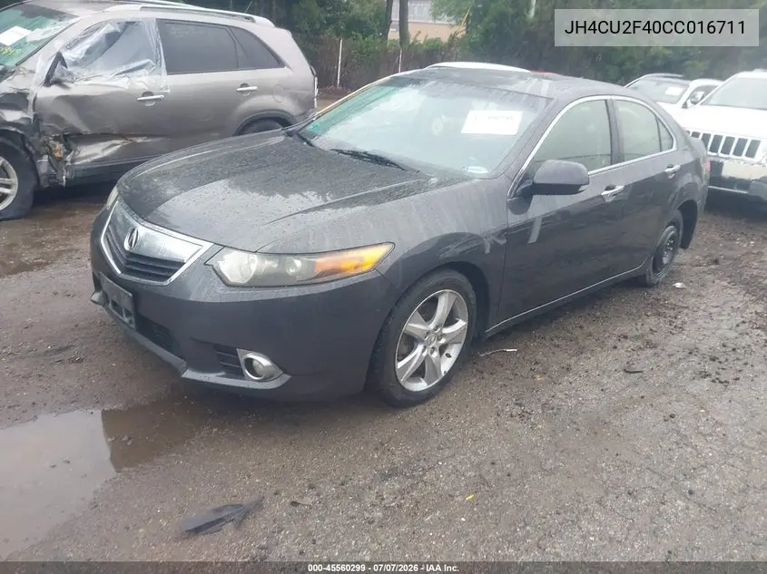 2012 Acura Tsx 2.4 VIN: JH4CU2F40CC016711 Lot: 45560299