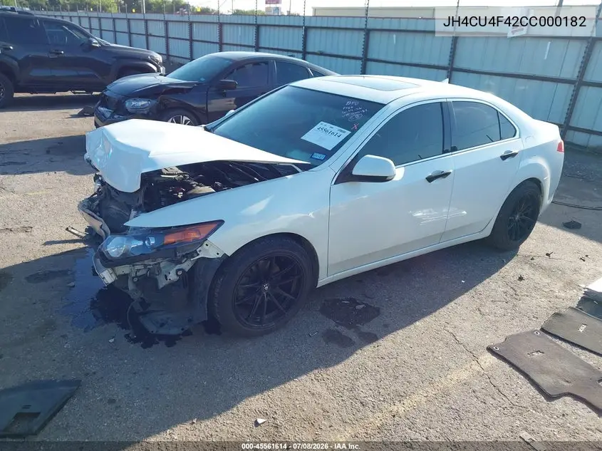 2012 Acura Tsx 3.5 VIN: JH4CU4F42CC000182 Lot: 45561614
