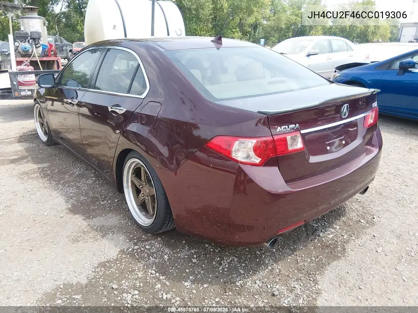 2012 Acura Tsx 2.4 VIN: JH4CU2F46CC019306 Lot: 45575765