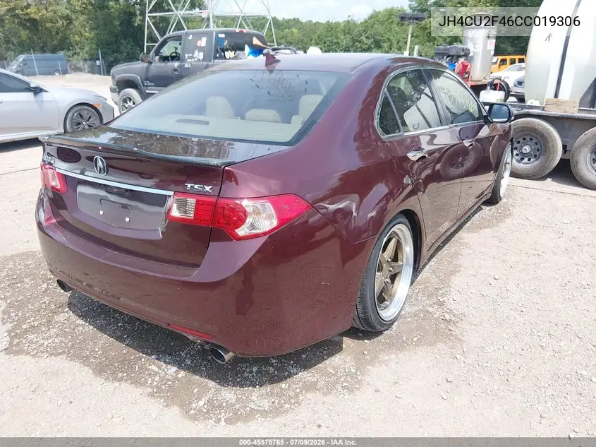 2012 Acura Tsx 2.4 VIN: JH4CU2F46CC019306 Lot: 45575765