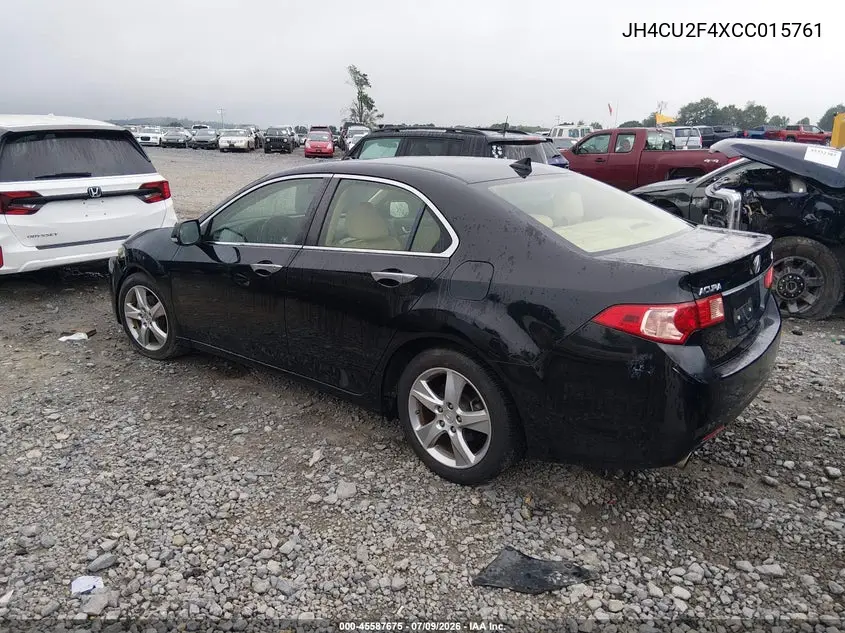 2012 Acura Tsx 2.4 VIN: JH4CU2F4XCC015761 Lot: 45587675