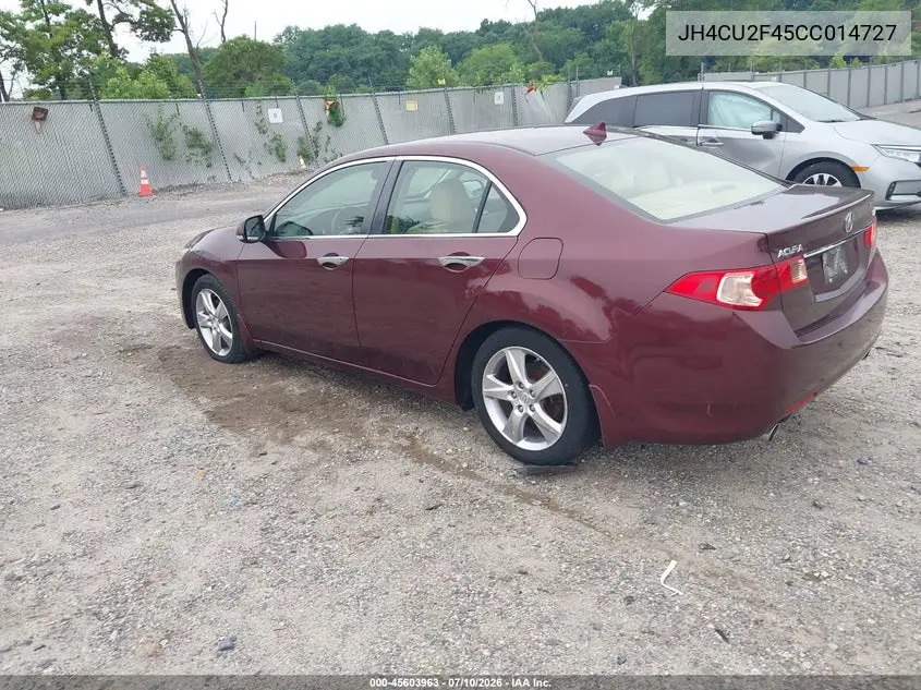 2012 Acura Tsx 2.4 VIN: JH4CU2F45CC014727 Lot: 45603963