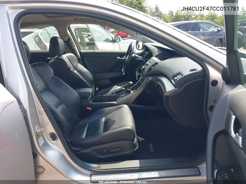 2012 Acura Tsx 2.4 VIN: JH4CU2F47CC011781 Lot: 45630480